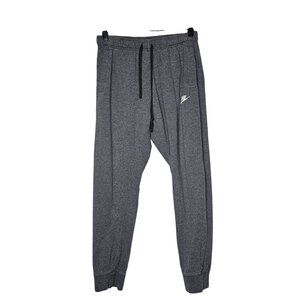 Nike Men's Sportswear Club Fleece Joggers‎ Gray White Swoosh Size S Pockets Gym